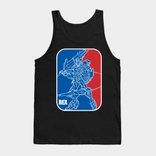 Gundam barbatos lupus rex nba logo baskelball Tank Top